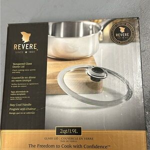 BRAND NEW! REVERE TEMPERED GLASS DOME LID pot